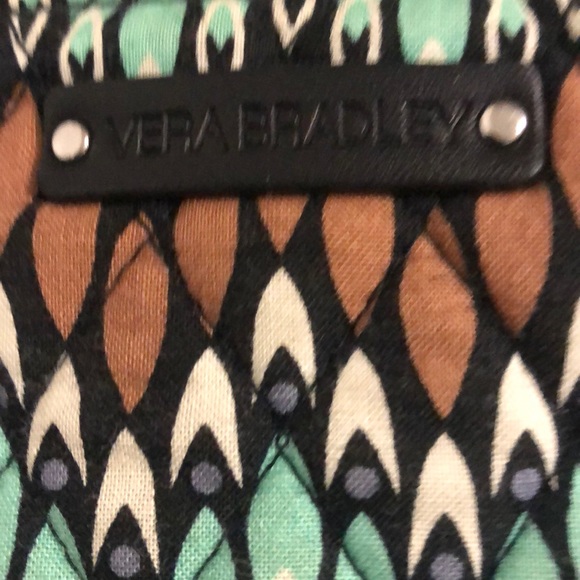 Vera Bradley brown/green bag - Picture 5 of 7
